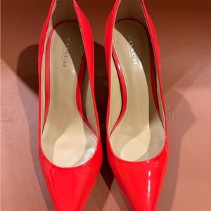 Coach Vibrant Red Women's Heels